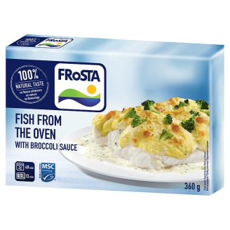 FRoSTA gyorsfagyasztott tepsis halfilé brokkolis szósszal 360 g