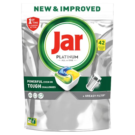 Jar Platinum All In One Dishwasher Tablets Lemon, 42 Tablets Tesco Online, Tesco From Home