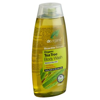 Dr. Organic Bioactive Skincare tusfürdő BIO teafaolajjal 250 ml