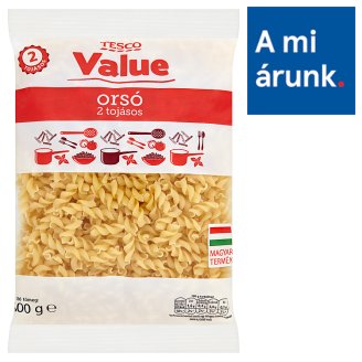 Tesco Value orsó 2 tojásos száraztészta 500 g