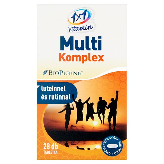 1x1 Vitamin Multi Komplex étrend-kiegészítő filmtabletta lutiennel és rutinnal 28 db 14 g