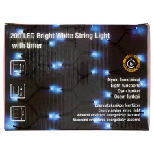 Snow Meister SM2567 200 LED-es multifunkciós hideg fehér fényfüzér időzítővel