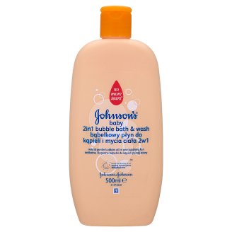 Johnson's Baby 2 az 1-ben buborékos habfürdő és tusfürdő 500 ml