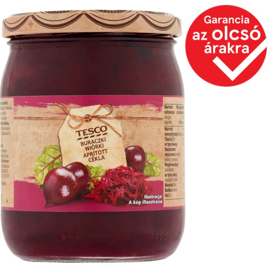 Tesco aprított ecetes cékla 510 g