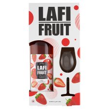 Lafi Fruit Strawberry Flavoured Wine-Based Cocktail in Gift Box + 1 Wine Glass