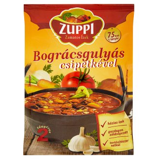 Zuppi bográcsgulyás csipetkével 50 g