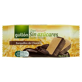 Gullón DietNature diabetikus kakaós ízesítésű töltött nápolyi édesítőszerrel 70 g
