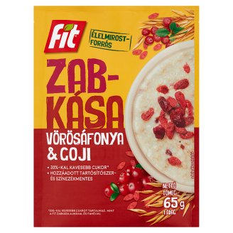 Fit Reggeli zabkása goji bogyóval és vörösáfonyás ízesítéssel 65 g