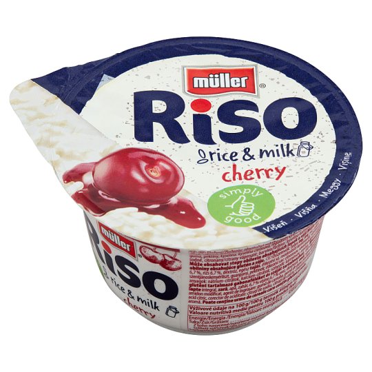 Müller Riso tejberizs desszert meggy készítménnyel 200 g