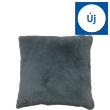 F&F Home Plain Faux Fur Slate Blue díszpárna 48 cm x 48 cm