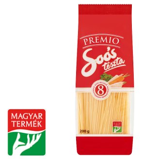 Soós Premio fektetett cérna házi jellegű 8 tojásos száraztészta 200 g