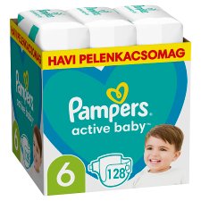 Pampers Active Baby Nappies Size 6 X128, 13kg-18kg