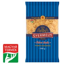 Gyermelyi Frilly Squares Dry Pasta Made from Wheat Flour with 4 Eggs 500 g