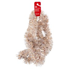 Jumi White-Gold Tinsel Garland 70 mm x 2 m