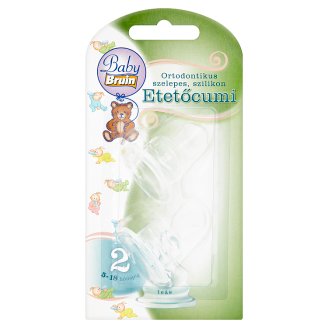 Baby Bruin ortodontikus szelepes szilikon etetőcumi 2 5-18 hónapos korig 2 db