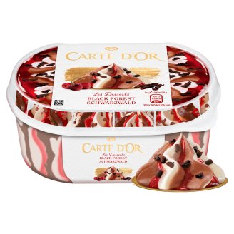 Carte D'Or Gelateria Schwarzwald tejszín ízű és csokoládés jégkrém cseresznyepárlattal 900 ml