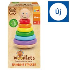 Addo Woodlets Rainbow Stacking Rings