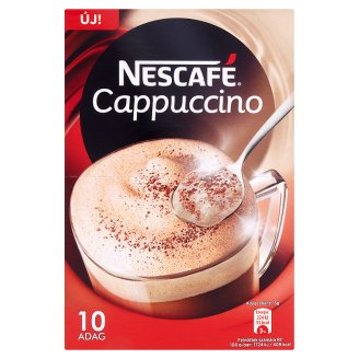 Nescafé Cappuccino azonnal oldódó kávéspecialitás sovány tejporral 10 x 13 g