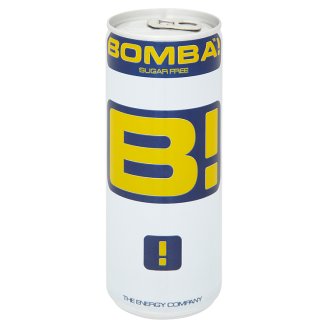 BOMBA! magas koffeintartalmú, tutti-frutti ízű cukormentes szénsavas ital édesítőszerrel 250 ml