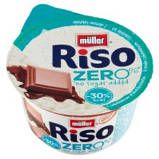 Müller Riso Zero csokoládé ízű tejberizs desszert édesítőszerekkel 200 g