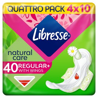 Libresse Natural Care Ultra Normal vékony, szárnyas egészségügyi betét 40 db