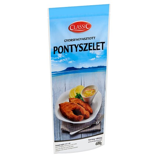 Classic gyorsfagyasztott pontyszelet 600 g Tesco Online Tesco