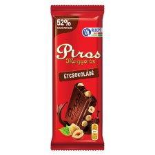 Piros Mogyorós Dark Chocolate with Whole Hazelnut 80 g