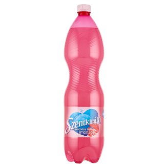 Szentkirályi szénsavas szamóca ízű limonádé cukorral és édesítőszerrel 1500 ml