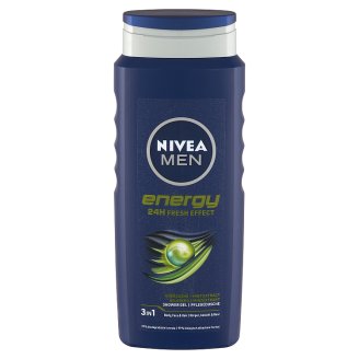 NIVEA MEN Energy tusfürdő tusoláshoz, arc- és hajmosáshoz 500 ml