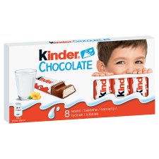 Kinder Milk Chocolate Filled with Milky Cream 8 pcs 100 g
