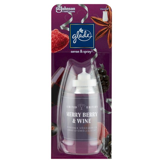 Glade Sense & Spray Merry Berry & Wine Automatic Air Freshener Refill