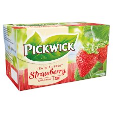 Pickwick Black Tea with Strawberry Flavour 20 Tea Bags 30 g