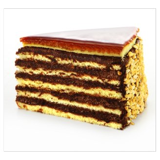 Karamelltetős csokoládé ízű szelet