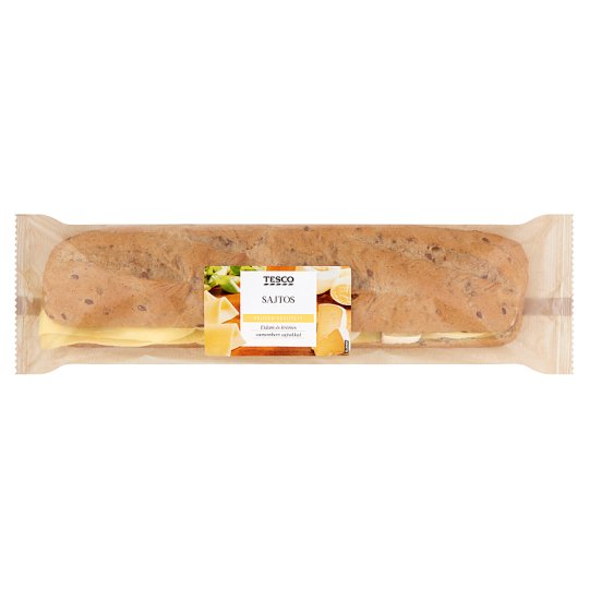 Tesco Baguette with Edami Cheese, Tortilla Sauce, Egg, Camembert Cheese