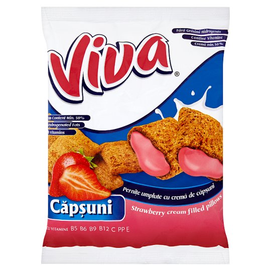 Viva Snack földiepres krémmel töltött gabona párnácska 200 g