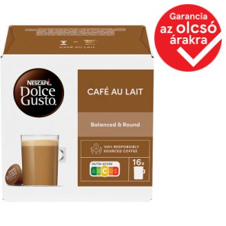 Nescafé Dolce Gusto Café Au Lait teljes tejpor azonnal oldódó kávéval 16 db 160 g