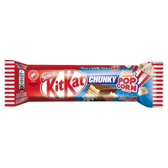 KitKat Chunky Crispy Wafers with Salted Caramel and Popcorn Flavored