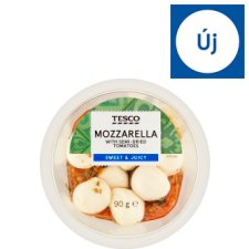 Tesco Mozzarella darabok félig szárított paradicsommal 90 g