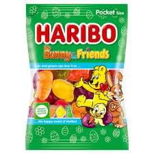Haribo Bunny & Friends gyümölcsízű gumicukorka 90 g