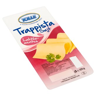 Tolle laktózmentes, szeletelt zsíros, félkemény trappista sajt 125 g