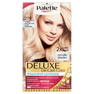 Schwarzkopf Palette Deluxe Oil-Care Color 219 Platina Gyöngyszőke tartós hajfesték