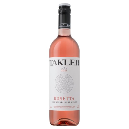 Takler Rosetta Szekszárdi Cuvée száraz rosébor 12,5% 750 ml