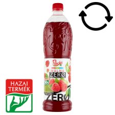 Pölöskei Zero Raspberry Flavoured Syrup with Sweeteners 1 l