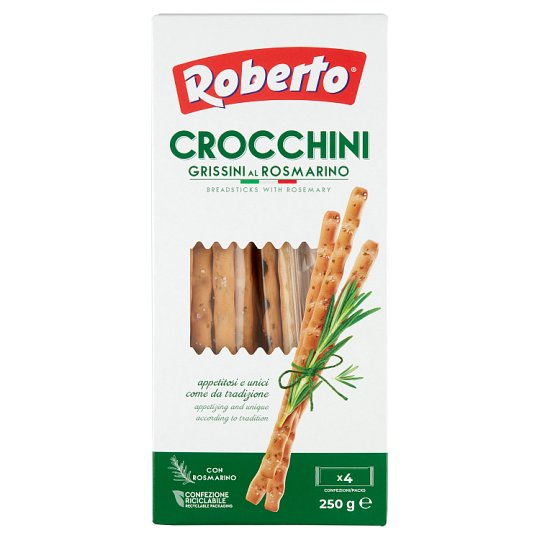 Roberto Crocchini Breadsticks with Palm Oil and Rosemary 250 g