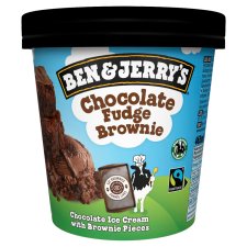 Ben & Jerry's Chocolate Fudge Brownie Chocolate Ice Cream 465 ml