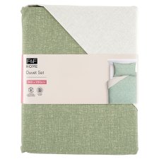 F&F Home Green Reversible Duvet Set 140 x 200 cm