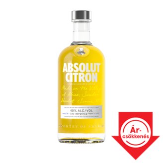 Absolut Citron citrom ízesítésű vodka 40% 0,7 l