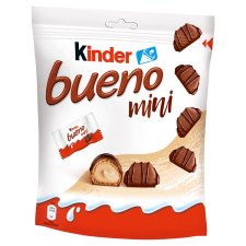 Kinder Bueno Mini tejcsokoládéval bevont tejes-mogyorós töltésű ostya 108 g