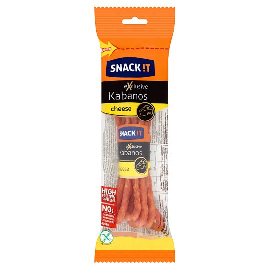 Snack !t exkluzív sajtos cabanossi kolbász baromfi- és sertéshúsból 120 g