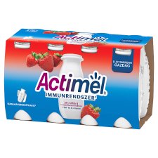 Danone Actimel Low-Fat, Strawberry Flavoured Yoghurt Drink with Live Cultures 8 x 100 g (800 g)